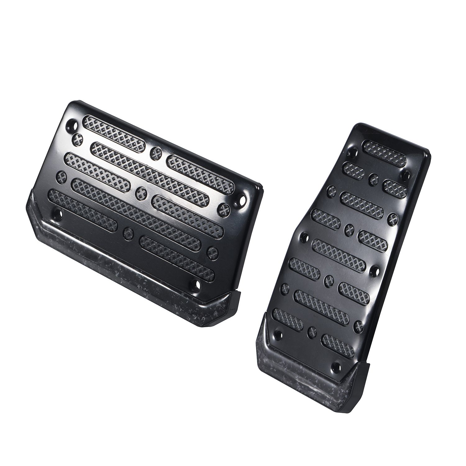 Carbon Fiber Pedal Pads Black Automatic