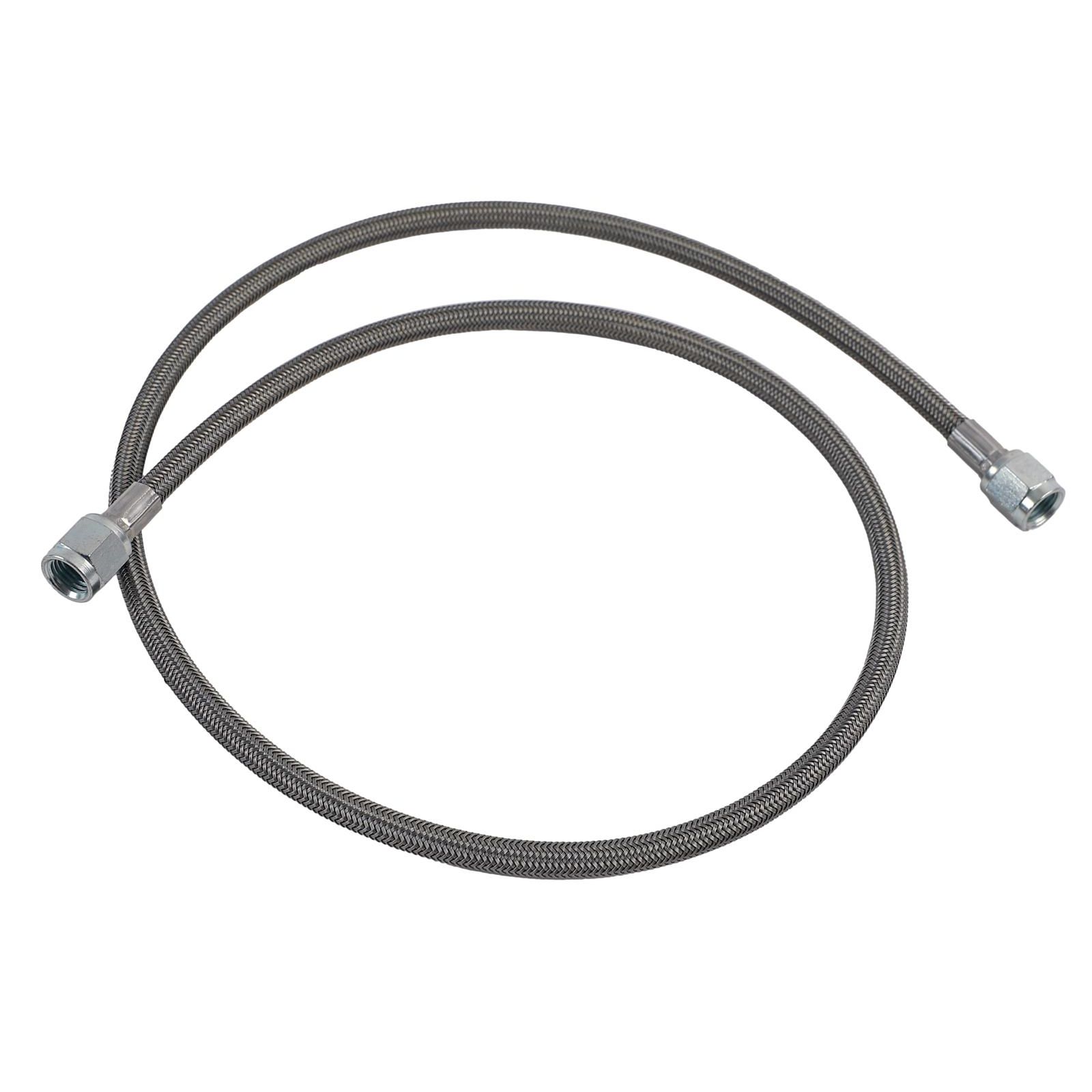 Stainless Steel Braided Line: Double -4 AN: Female: 13 in.