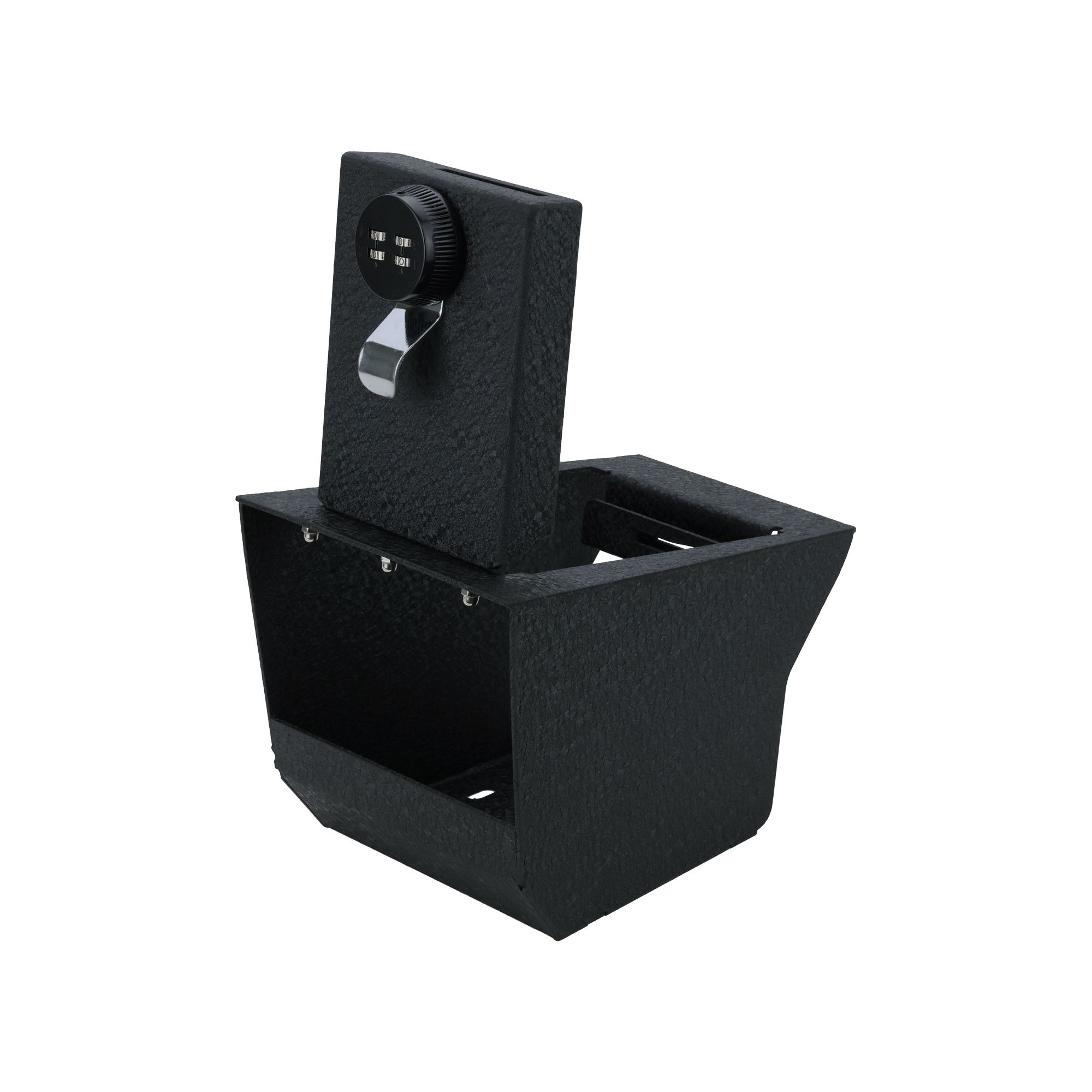 Black Horse Off Road Center Console Safe Black Steel ASBX01