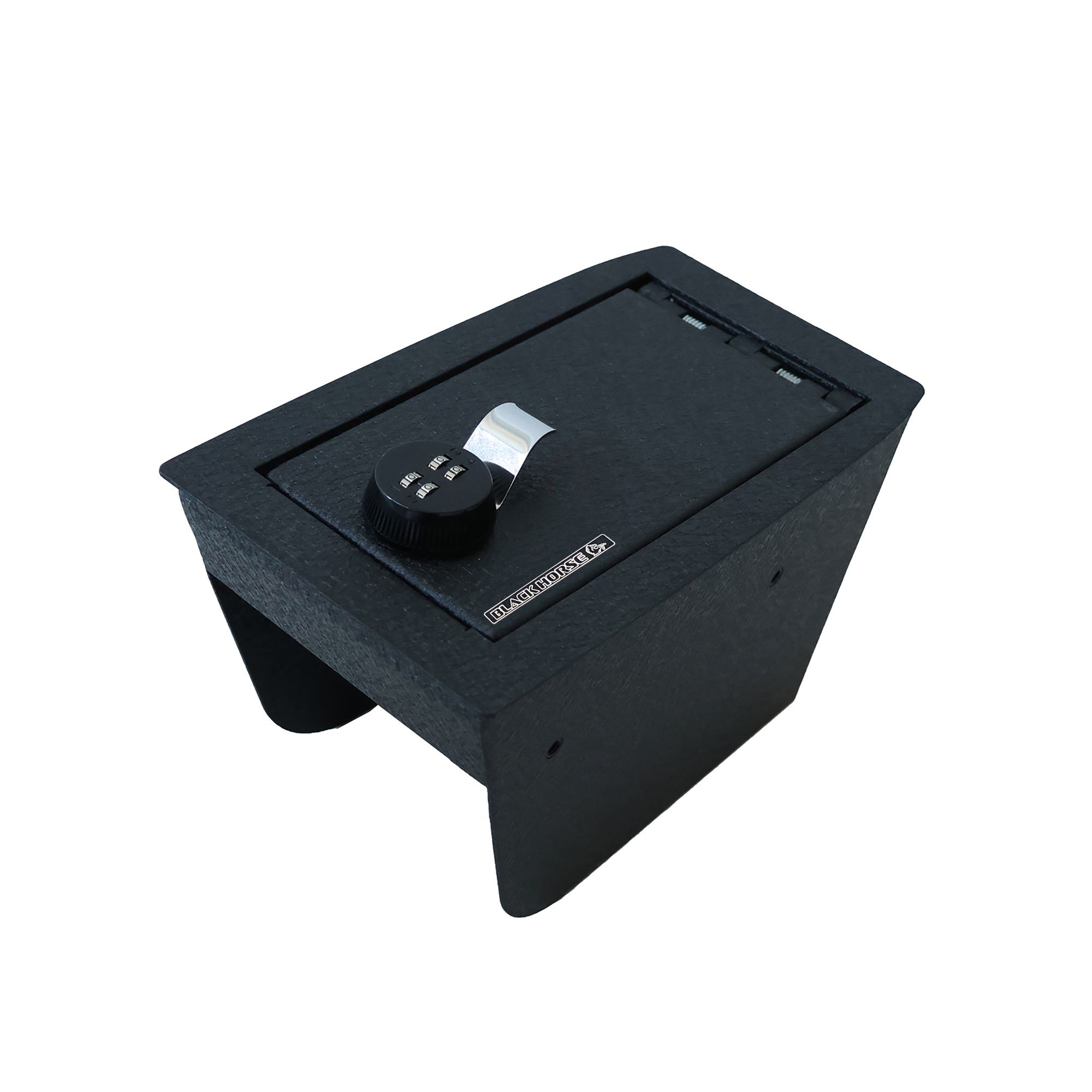 Black Horse Off Road Center Console Safe Black Steel ASFB01