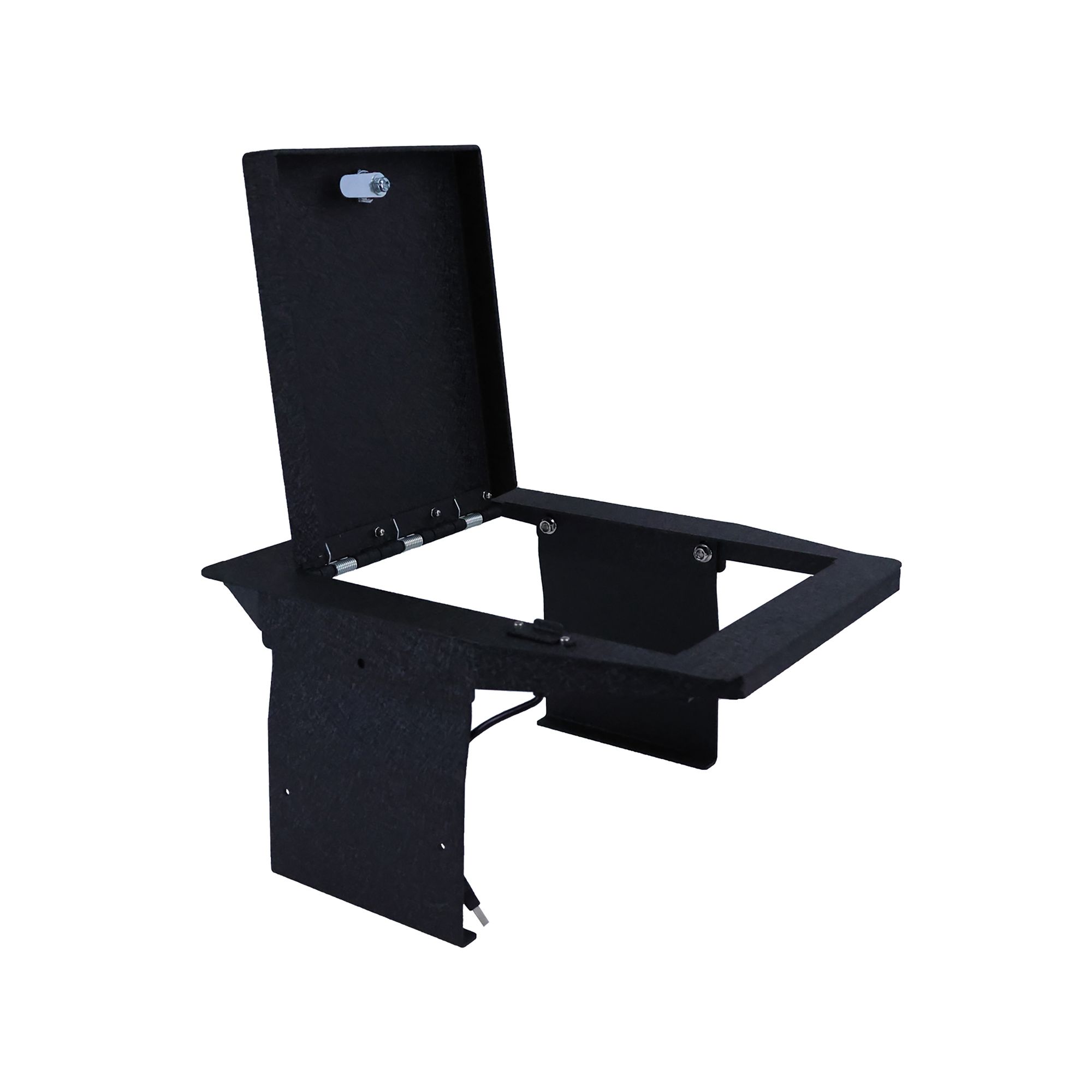 Black Horse Off Road Center Console Safe Black Steel ASFF05