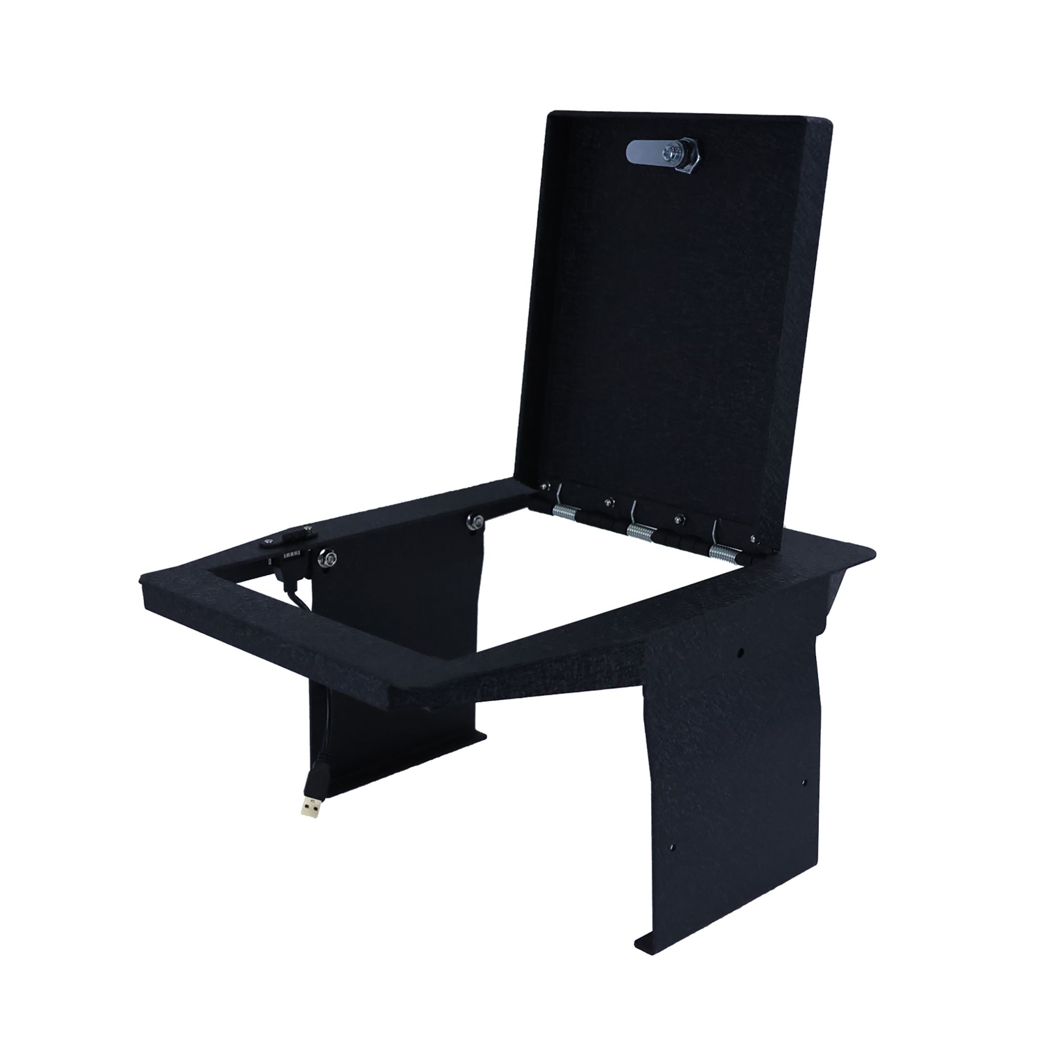 Black Horse Off Road Center Console Safe Black Steel ASFF06