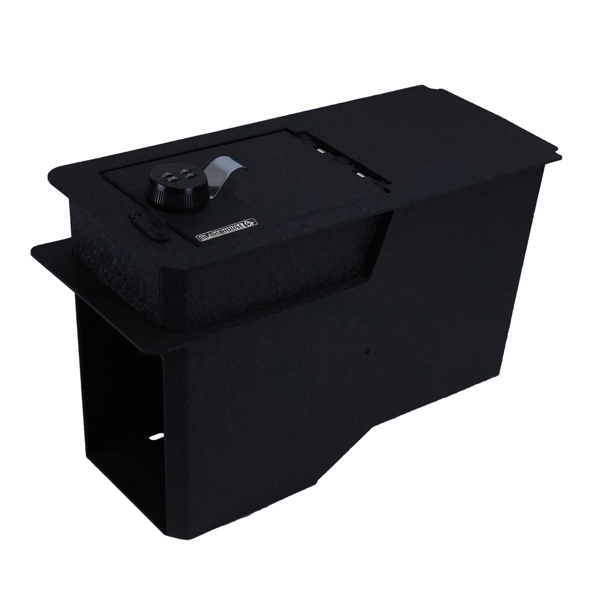 Black Horse Off Road Center Console Safe Black Steel ASHC01