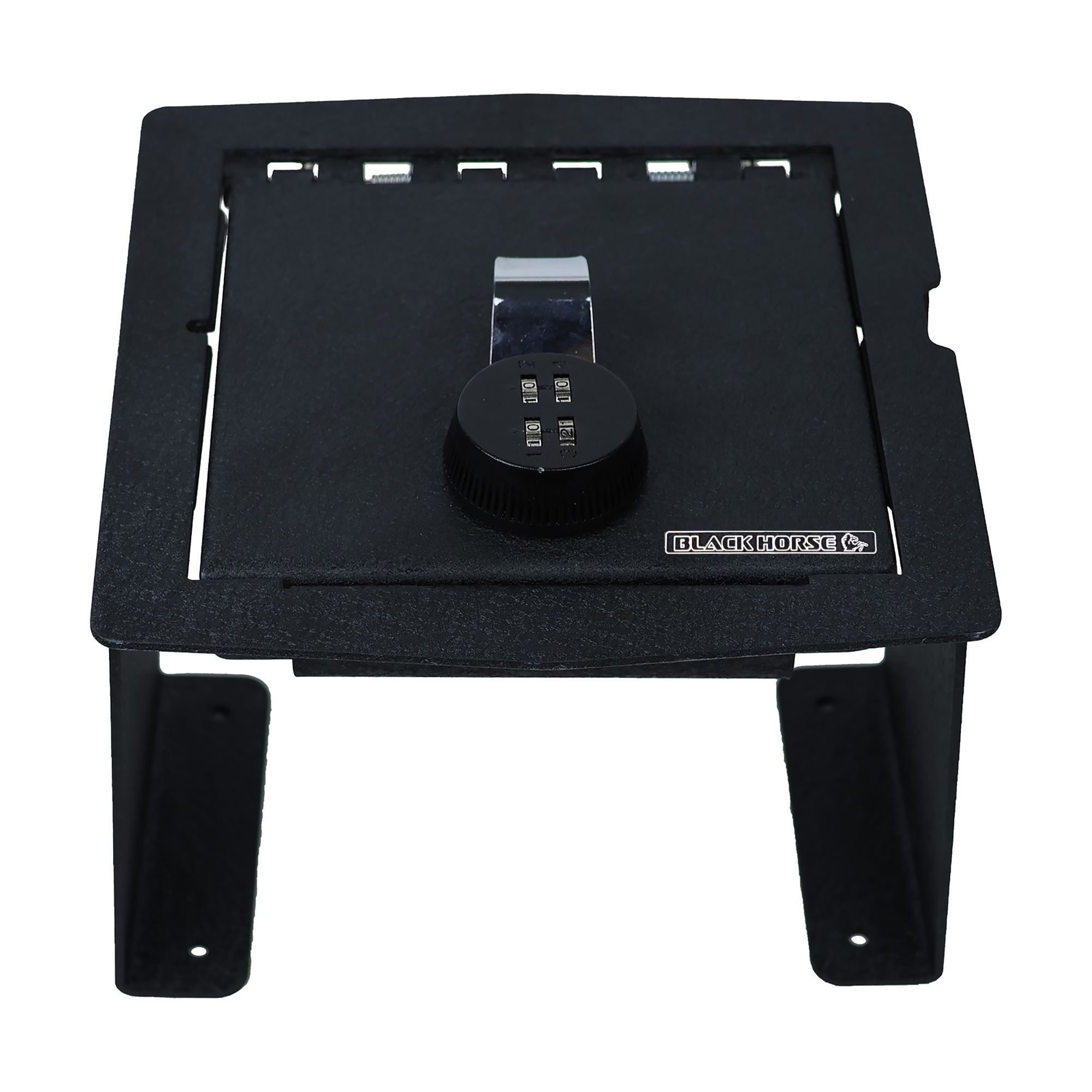 Black Horse Off Road Center Console Safe Black Steel ASJW01
