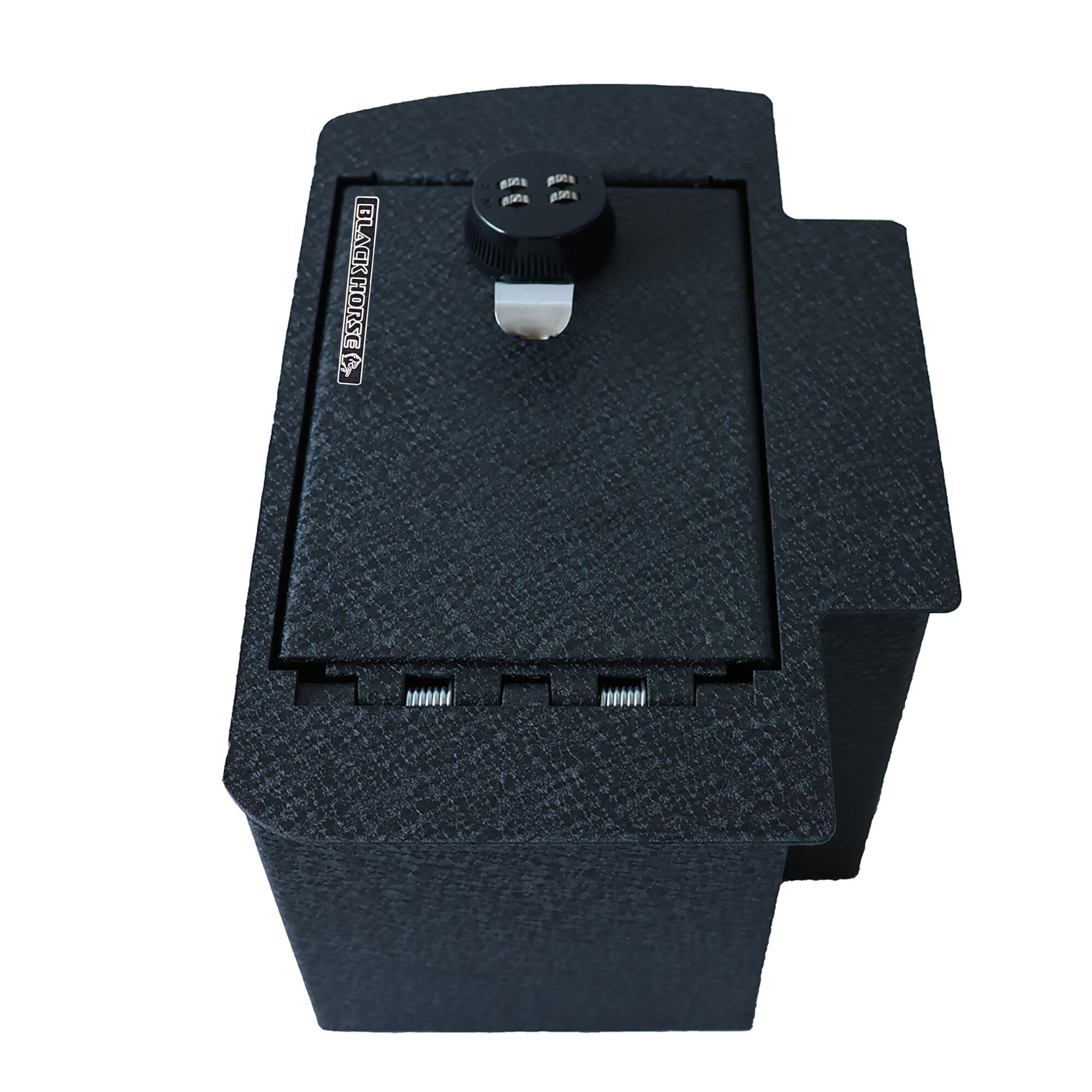 Black Horse Off Road Center Console Safe Black Steel ASTT05
