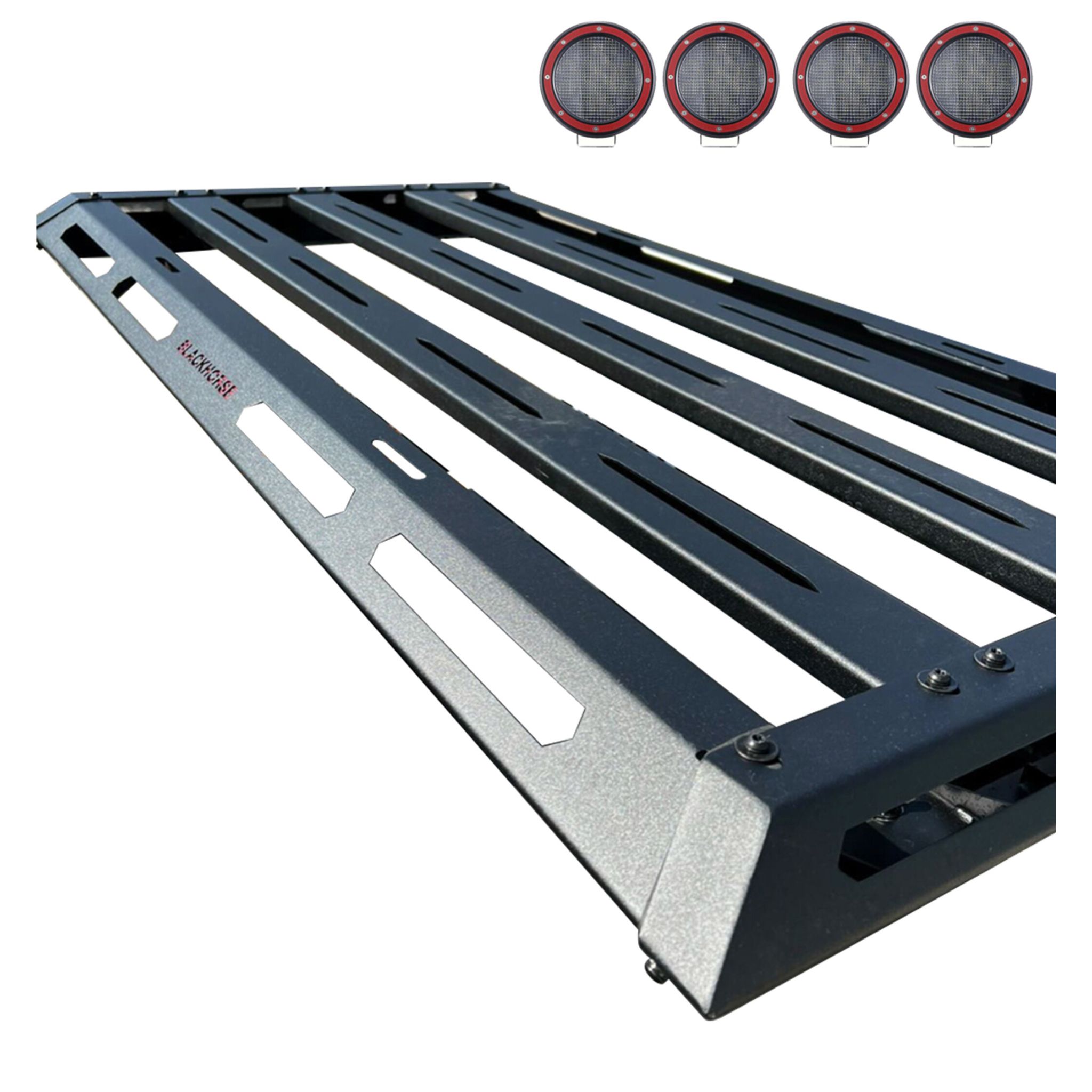 Black Horse Off Road Armour II Basket Kit Black Steel BA1AR2-PLFR