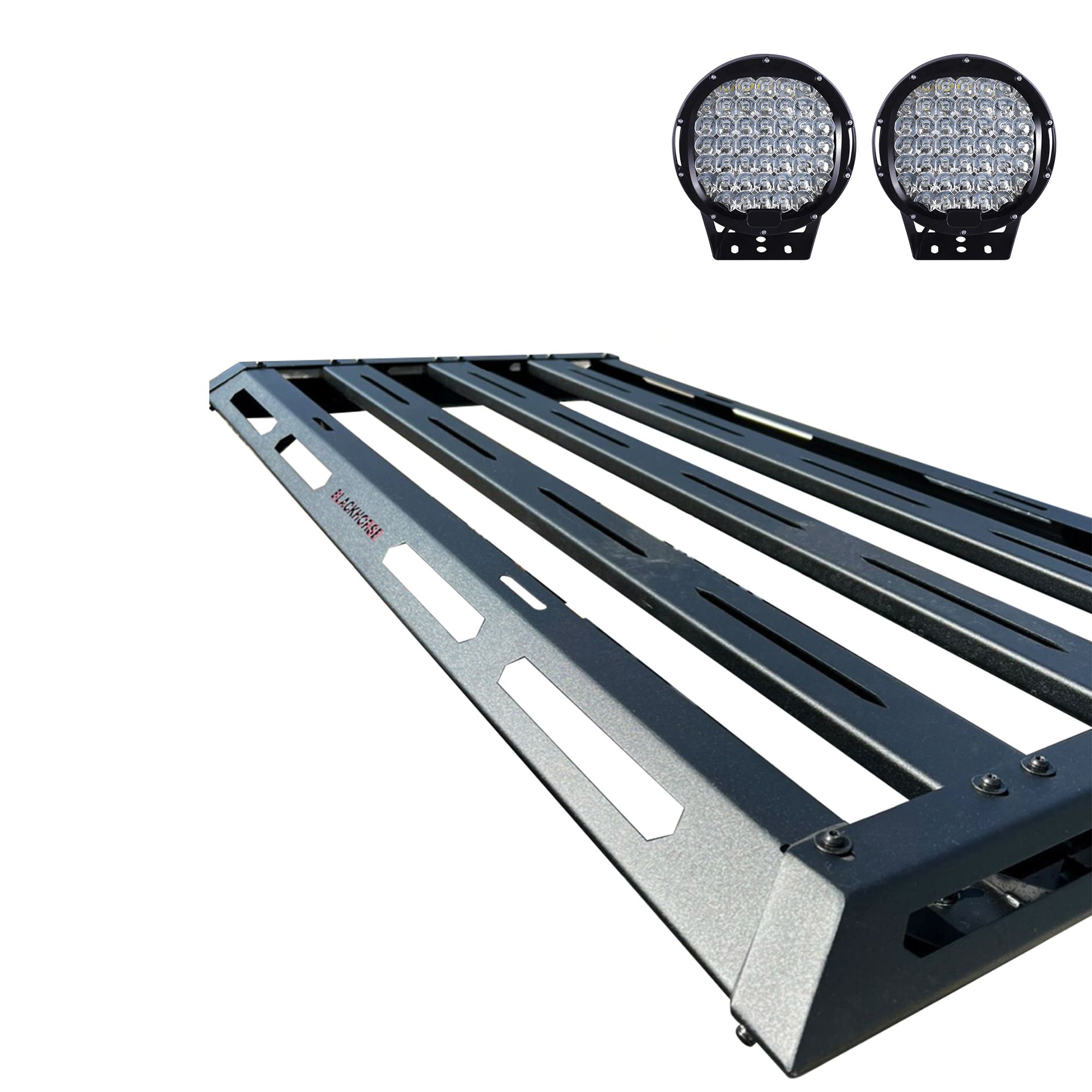 Black Horse Off Road Armour II Basket Kit Black Steel BA3AR2-PL69B