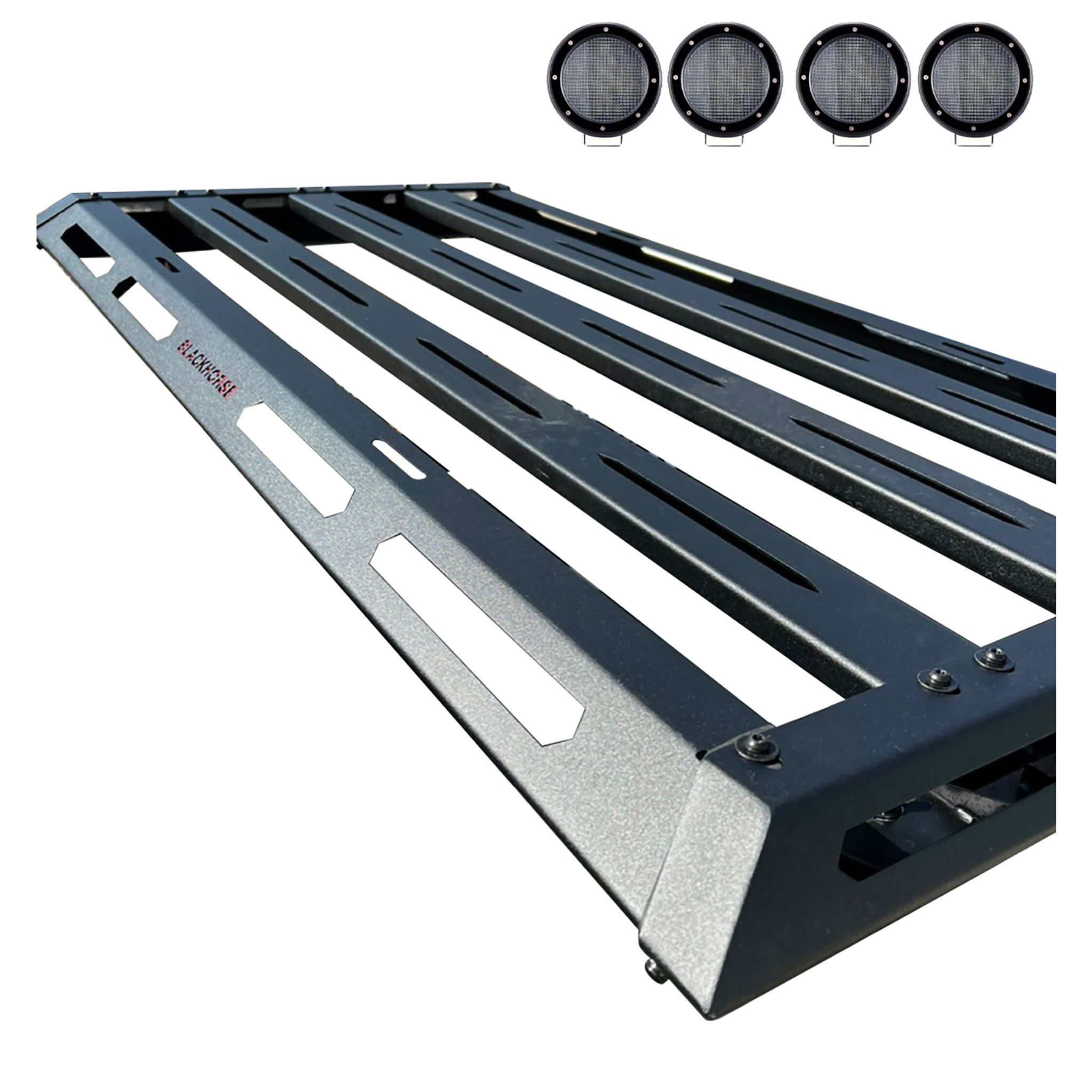 Black Horse Off Road Armour II Basket Kit Black Steel BA3AR2-PLFB