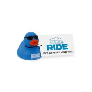 Borne Off-Road Rubber Squeaky Duck, Set of 10