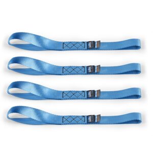 Borne Off-Road Heavy-Duty Ratchet Tie-Down Kit (4-pack), Blue