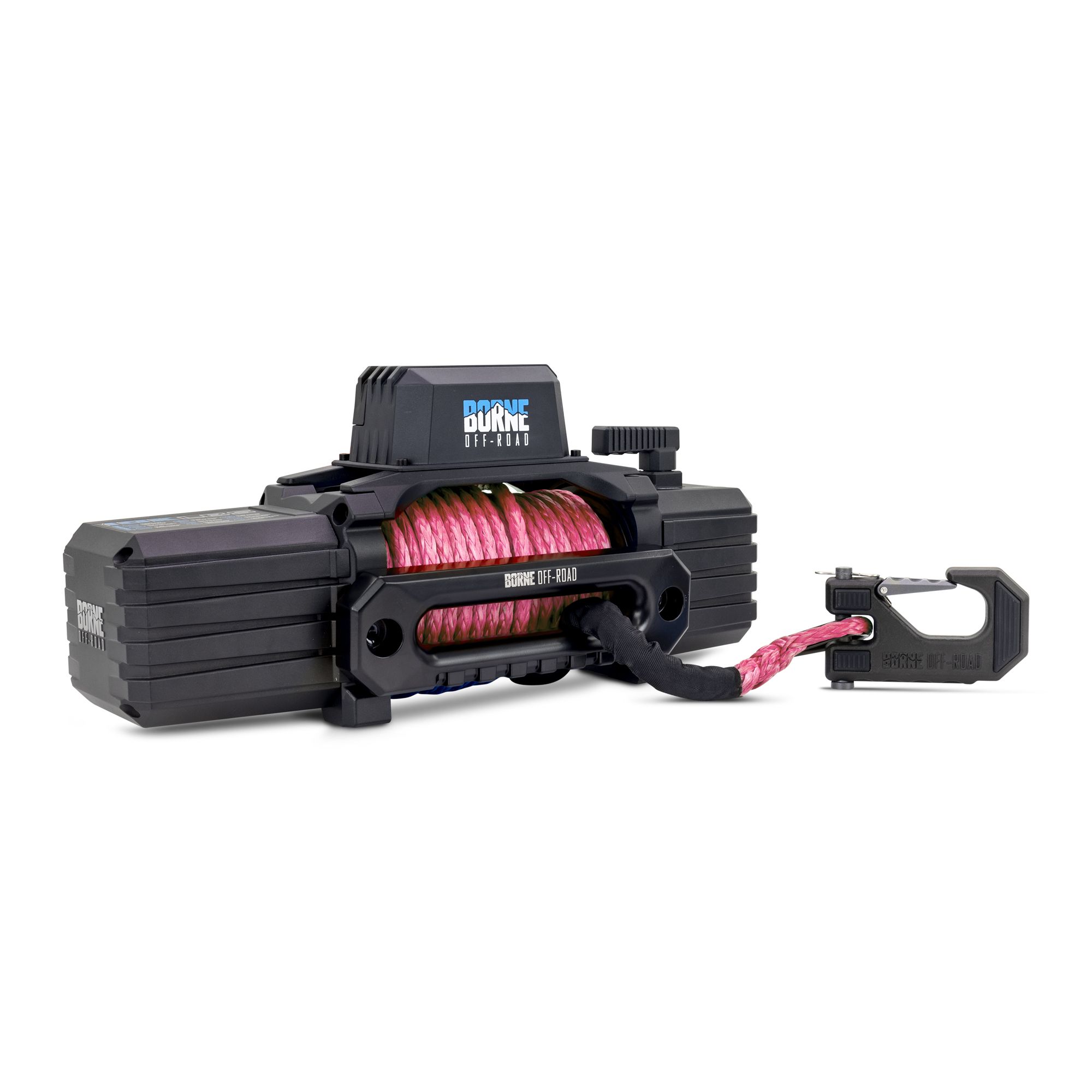 Borne Off-Road 10K Winch, Pink Synthetic Rope