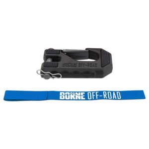 Borne Off-Road, Winch Hook & Hand Tether, Blue