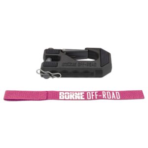 Borne Off-Road, Winch Hook & Hand Tether, Pink