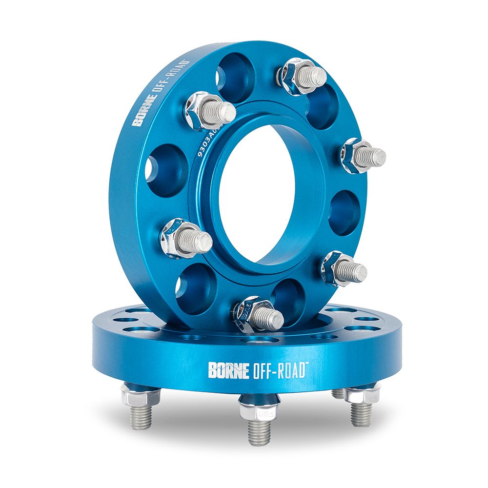 Wheel Spacers, 5x150, 110.1 Center Bore, M14x1.5, 32mm, Blue