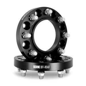 Wheel Spacers, 8X170, 125mm Center Bore, M14 X 1.5, 1.00-in Thick, Black
