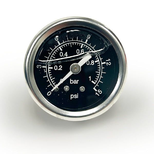 0-15 PSI LIQUID-FILLED FUEL PRESSURE GAUGE. 1/8 NPT