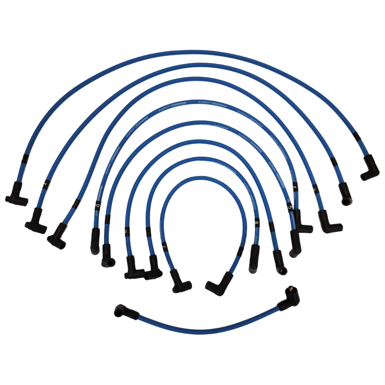 8.65mm SPARK PLUG WIRE SET - 90 DEGREE BOOTS - SMALL BLOCK CHEVY