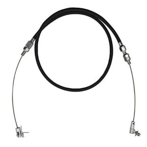 Cable Kit - 36" Stainless Braided Throttle - Universal Black