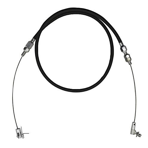 Cable Kit - 36" Stainless Braided Throttle - Universal Black