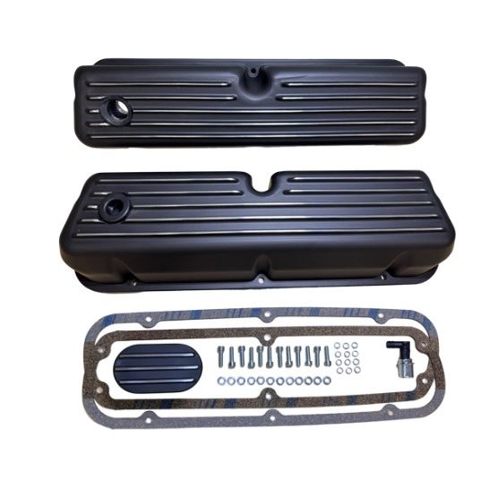 BluePrint Engine Small Block Ford Valve Cover Kit - Black