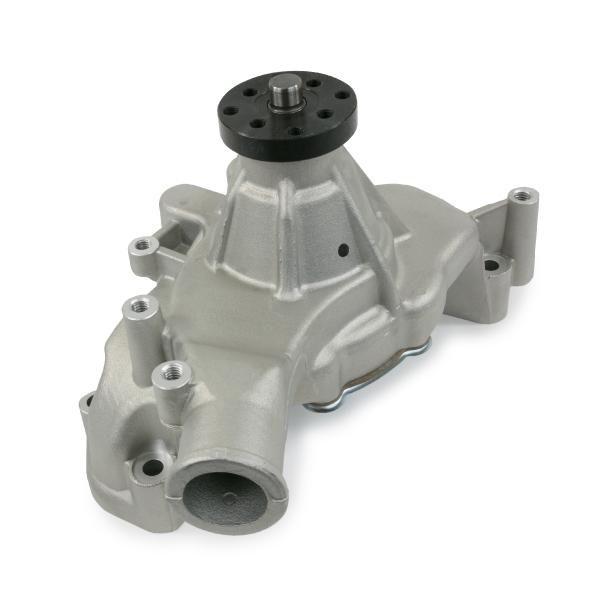 ALUMINUM MECHANICAL WATER PUMP - CHEVY BB - LONG - STANDARD ROTATION - SATIN