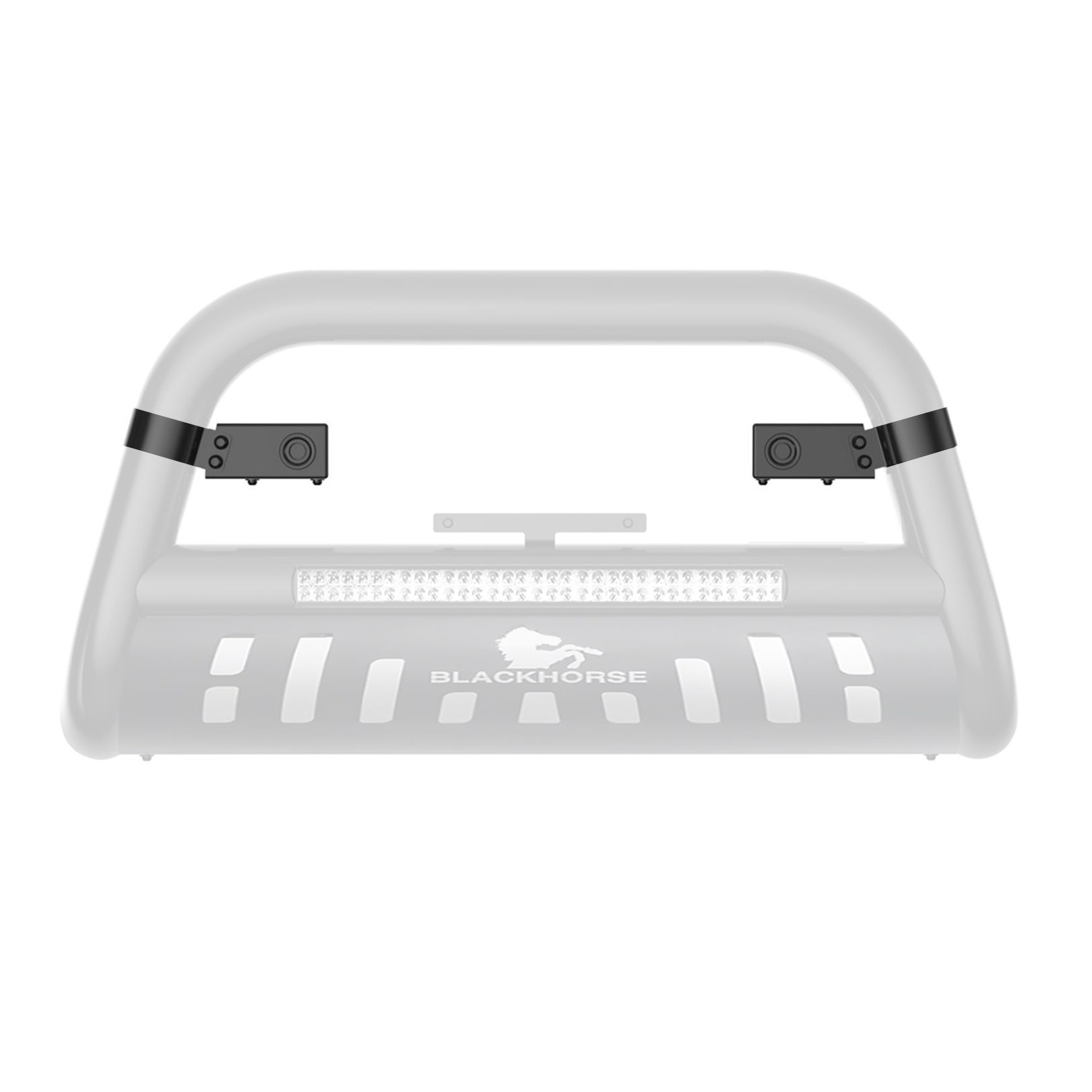 Black Horse Off Road Bull Bar Sensor Black Steel BPS01B