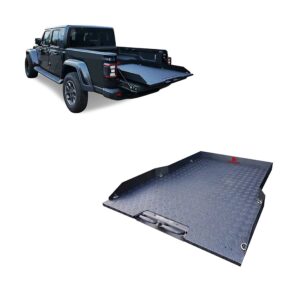 Black Horse Off Road Slide Tray Textured Black Aluminum BSCP03B