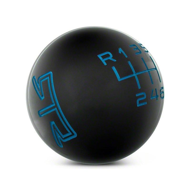 RTR Black Shift Knob - Blue Engraving (15-23 GT, EcoBoost, V6)