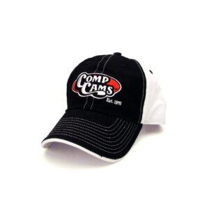 Retro COMP Cams Logo Black and White Hat