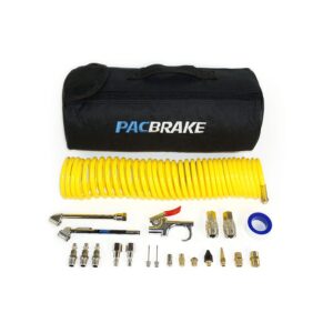 Air Tank Curly Hose and Accessory Kit 25 Foot Hose