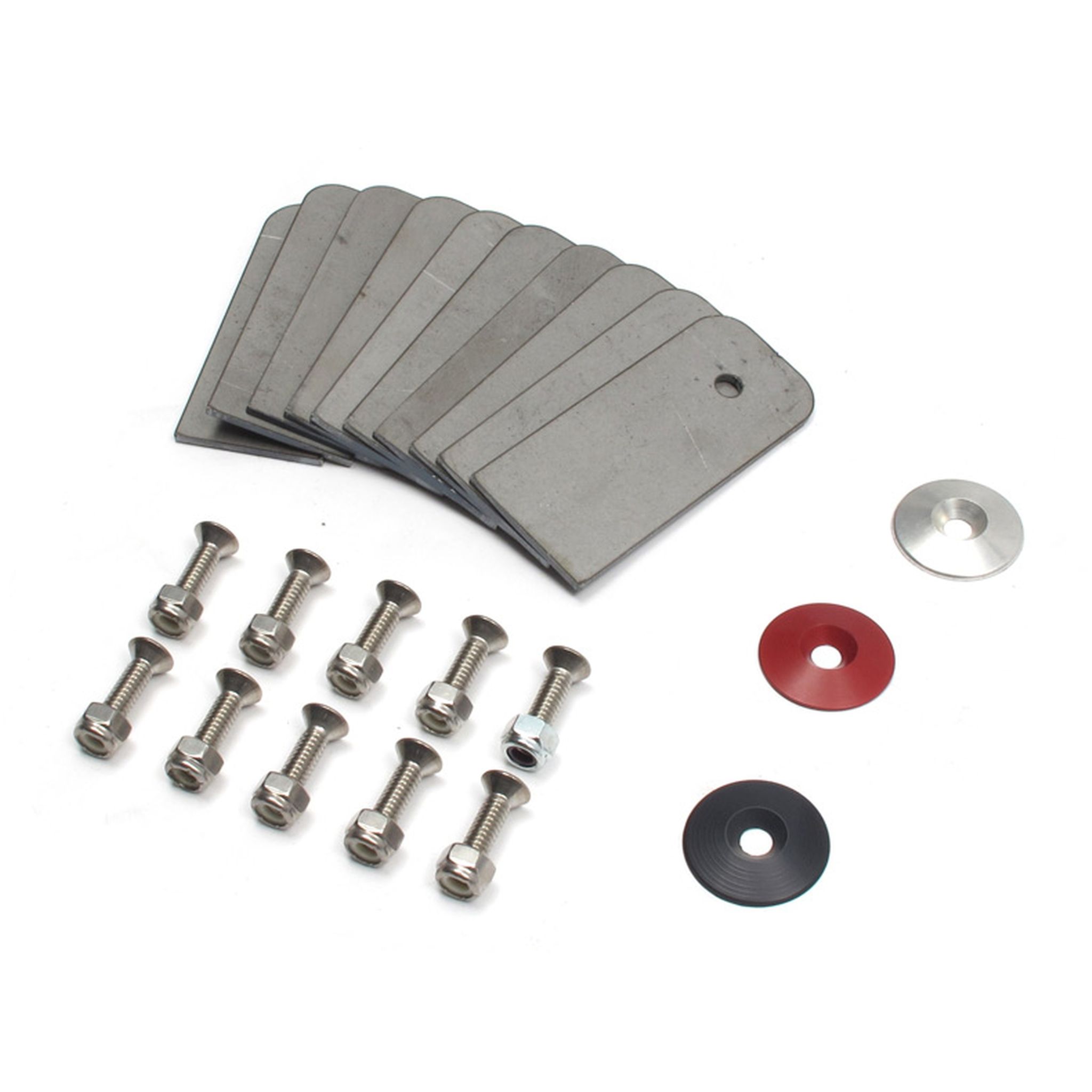 Camburg Engineering Silver Fender Washer (10 Pack) (Aluminum Washer, Bolt, Body Clip, 1/8" Tab) CAM-040075