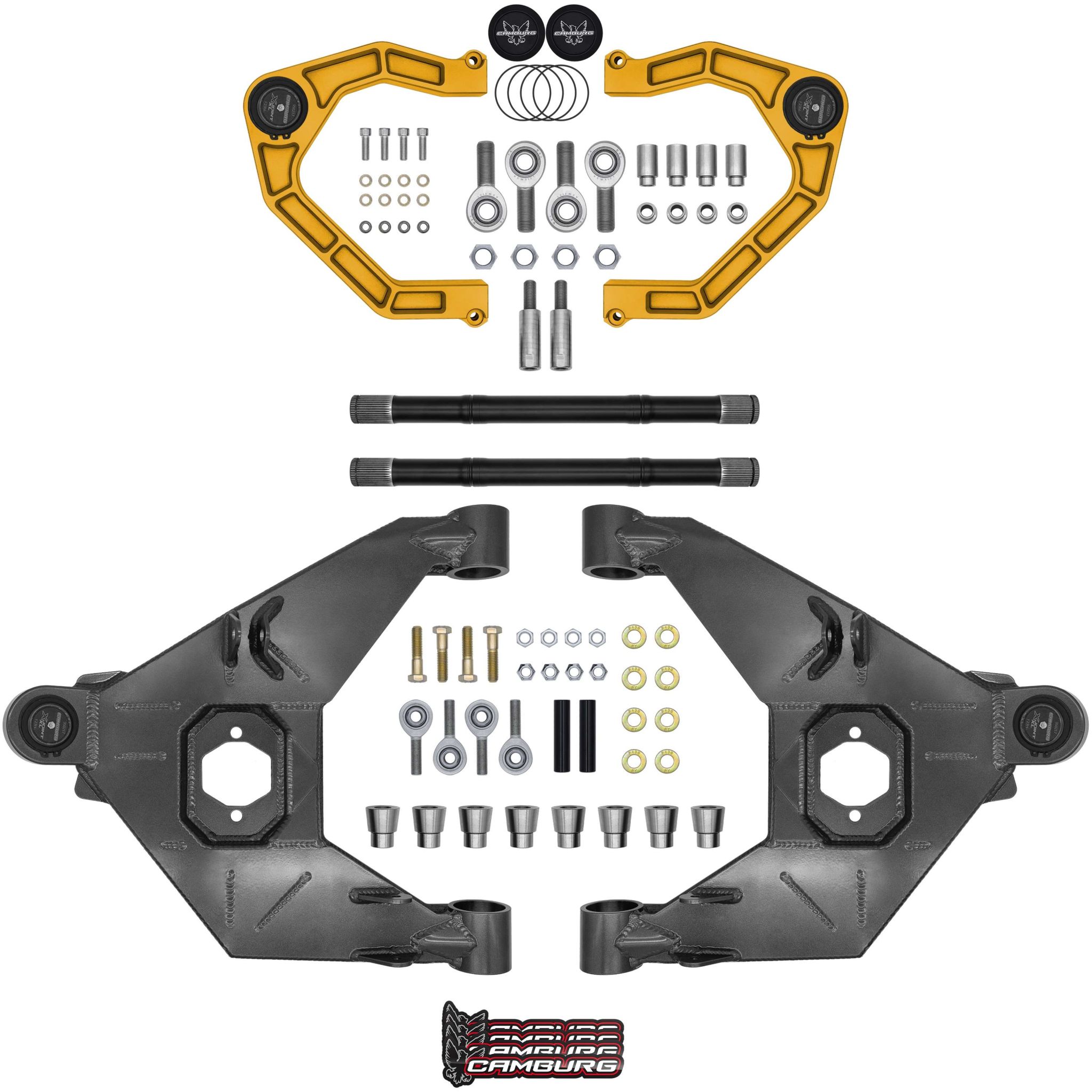 Camburg Engineering 2021-2025 Ford Bronco Excludes Raptor Gold KINETIK X-Joint XL Trail Series Long Travel Kit CAM-110243-KX-GLD
