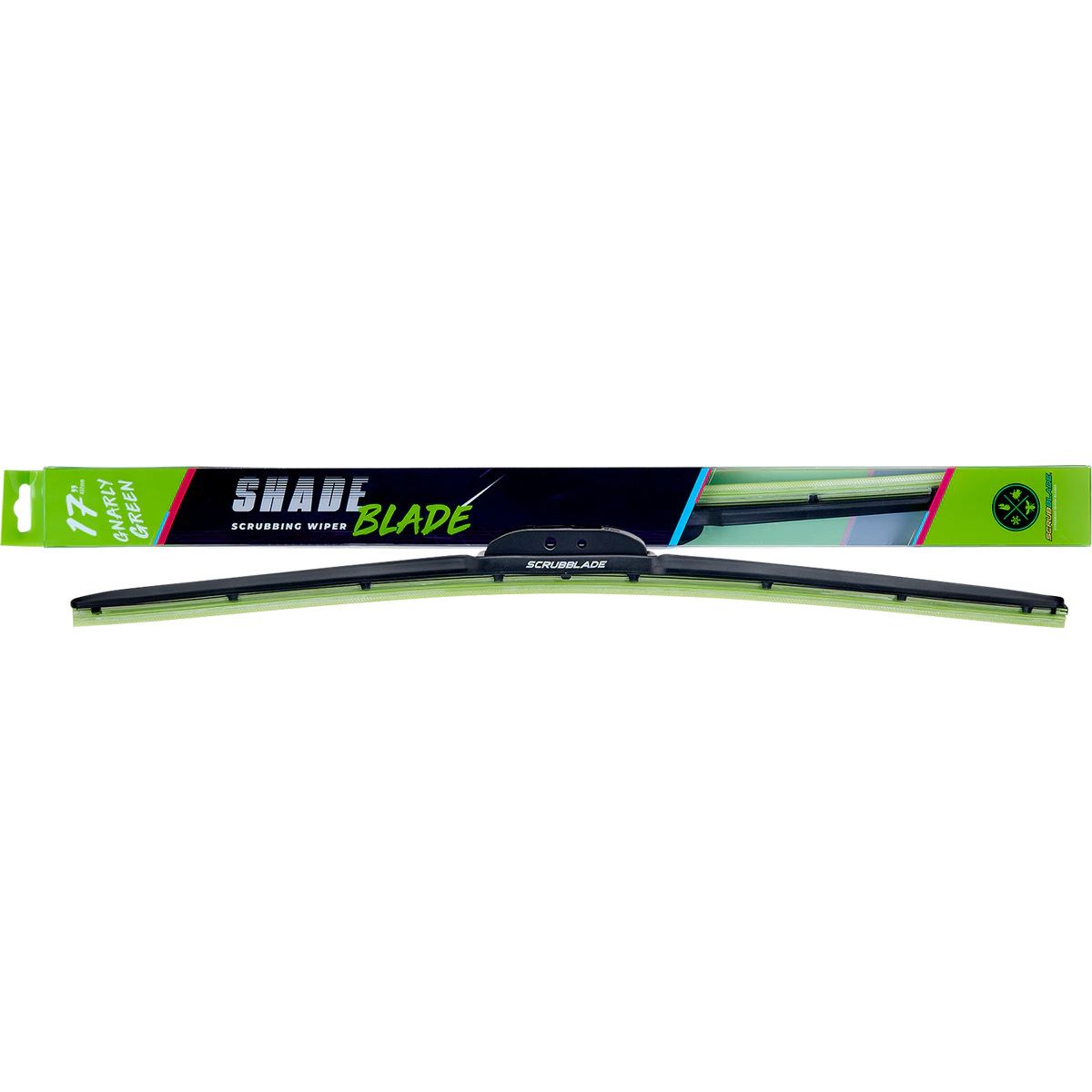 17" 430mm Green Silicone Shadeblade Wiper Blade