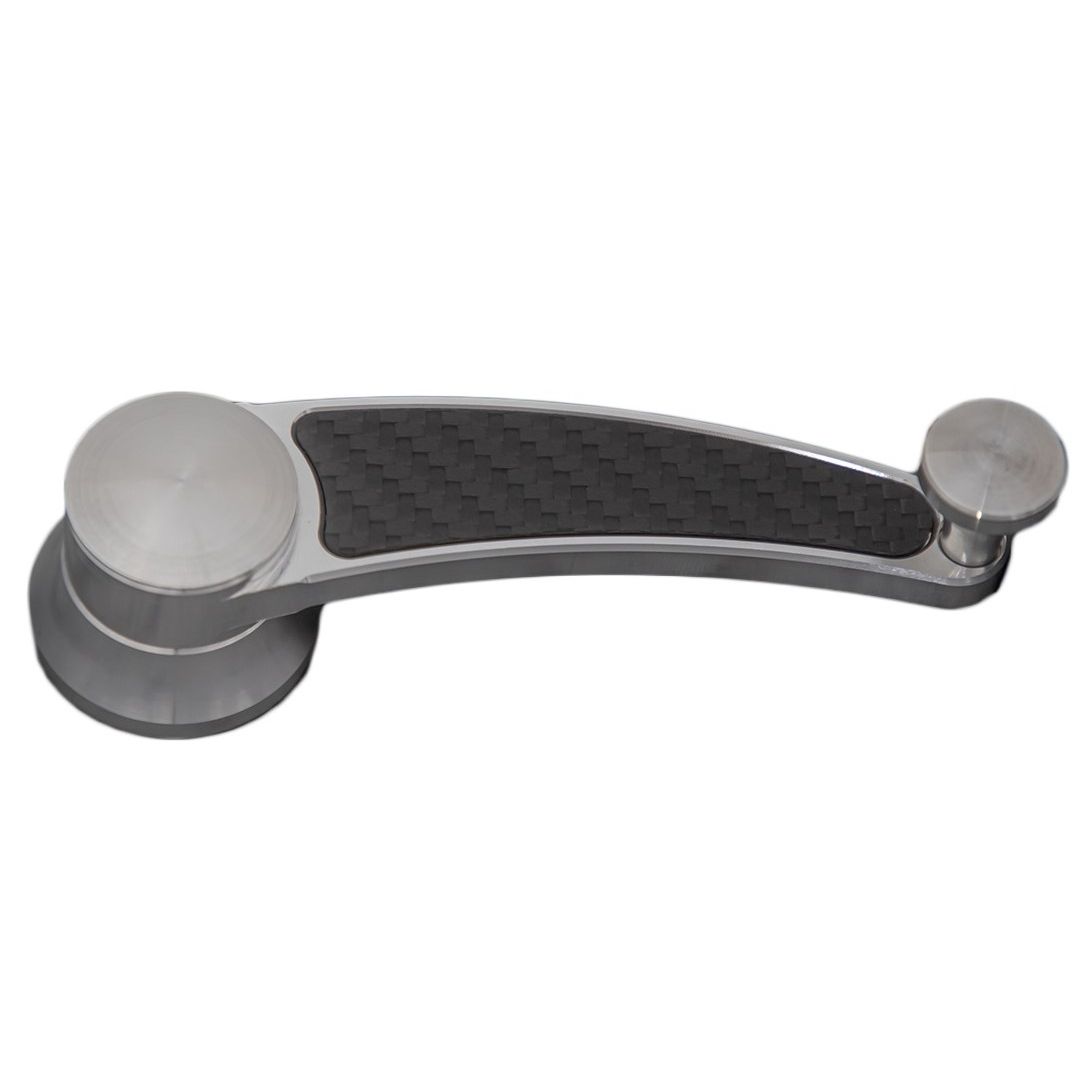 Window Crank; Pre-1948 Ford; Carbon Fiber; Polished