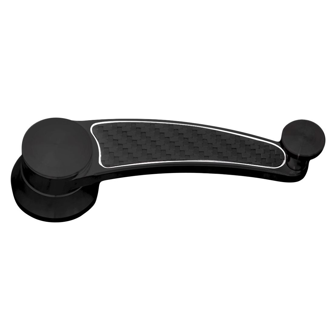 Window Crank; 1970-74 MOPAR; Carbon Fiber; Black Onyx