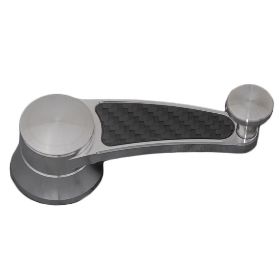 Quarter Window Crank; 1970-74 MOPAR; Carbon Fiber; Clear