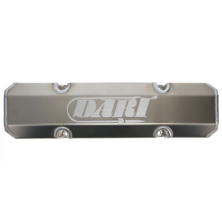 SBC Valve Cover Kit - Fabricated Aluminum - Natural