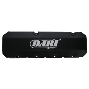 BBC Fabricated Aluminum Valve Cover Set w/ Logo Black Anodized