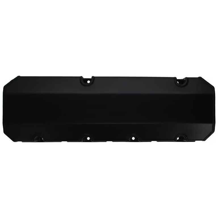 BBC Fabricated Aluminum Valve Cover Set w/ No Logo Black Anodized