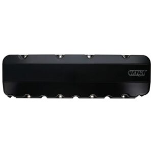 BBC Billet Aluminum Valve Cover Set w/ Logo Black Anodized