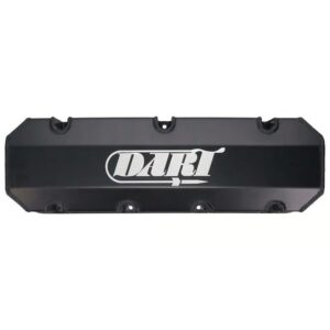 BBC Fabricated Aluminum Valve Cover Set w/ Logo Black Anodized