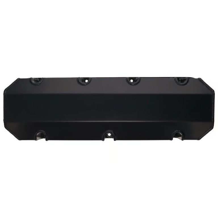 BBC Fabricated Aluminum Valve Cover Set w/ No Logo Black Anodized