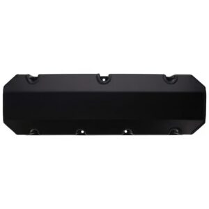 BBC Fabricated Aluminum Valve Cover Set w/ No Logo Black Anodized