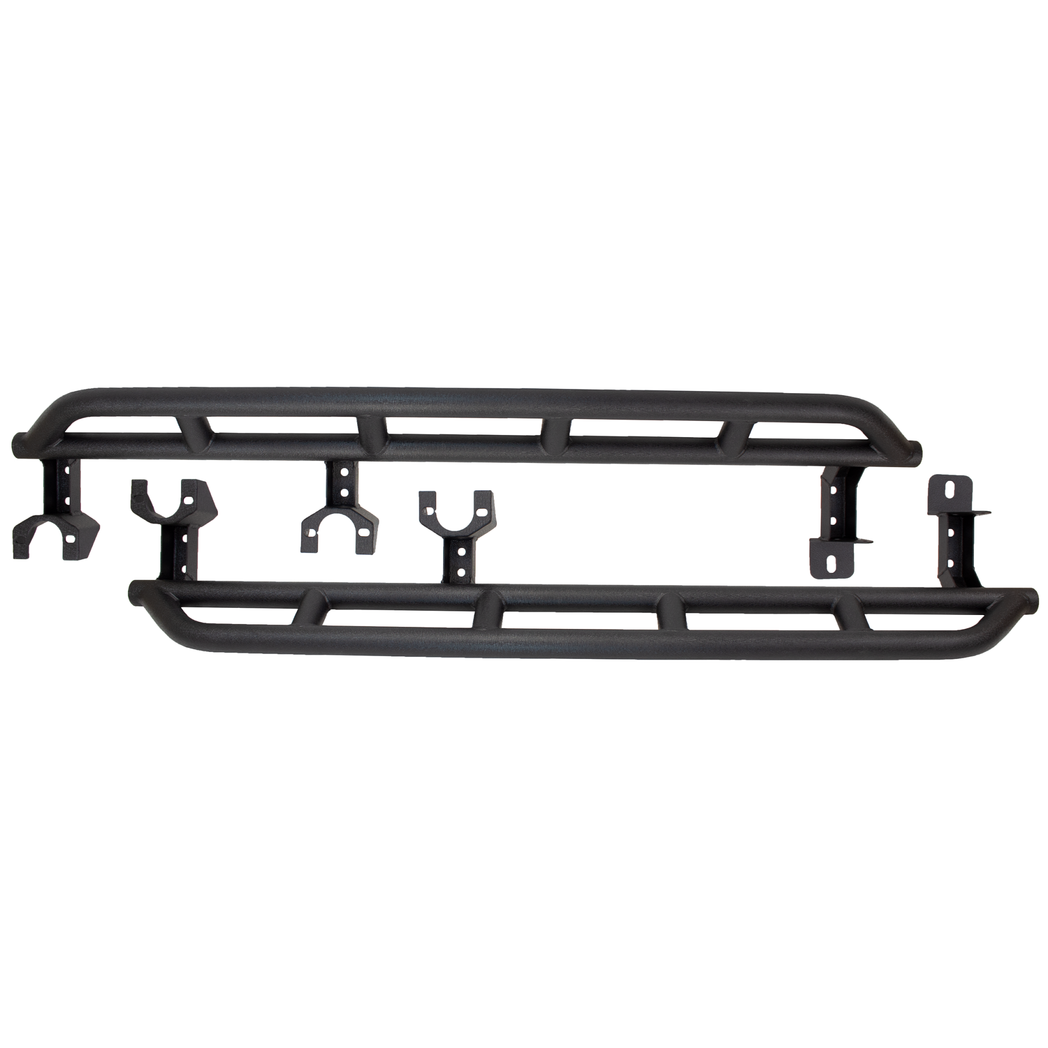 Fits 4-Door Models only, Black textured powder coat, Sold as a pair