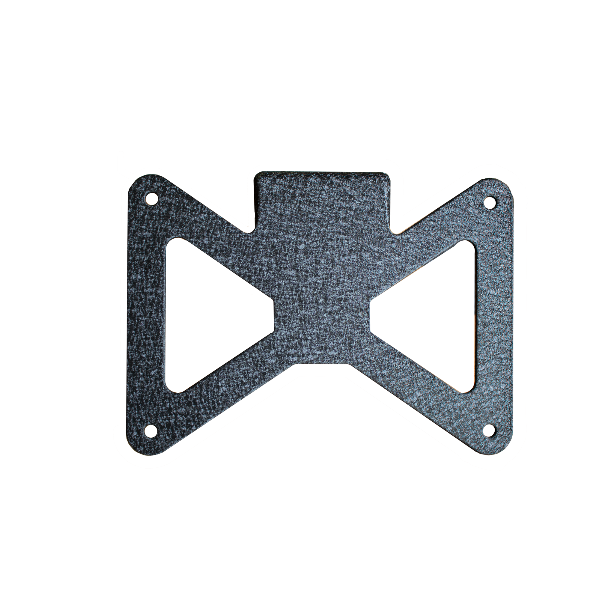 black powder coated aluminum, Includes stainless steel hardware