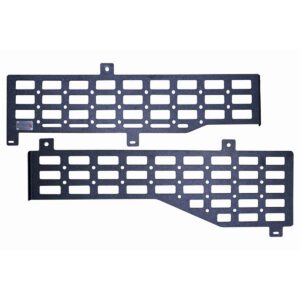 Black textured powder coat, 10-Gauge steel, Stainless Steel hardware