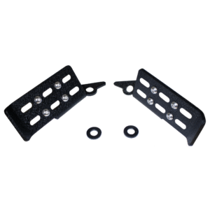 Textured black powder coat, Steel, Sold as a pair.