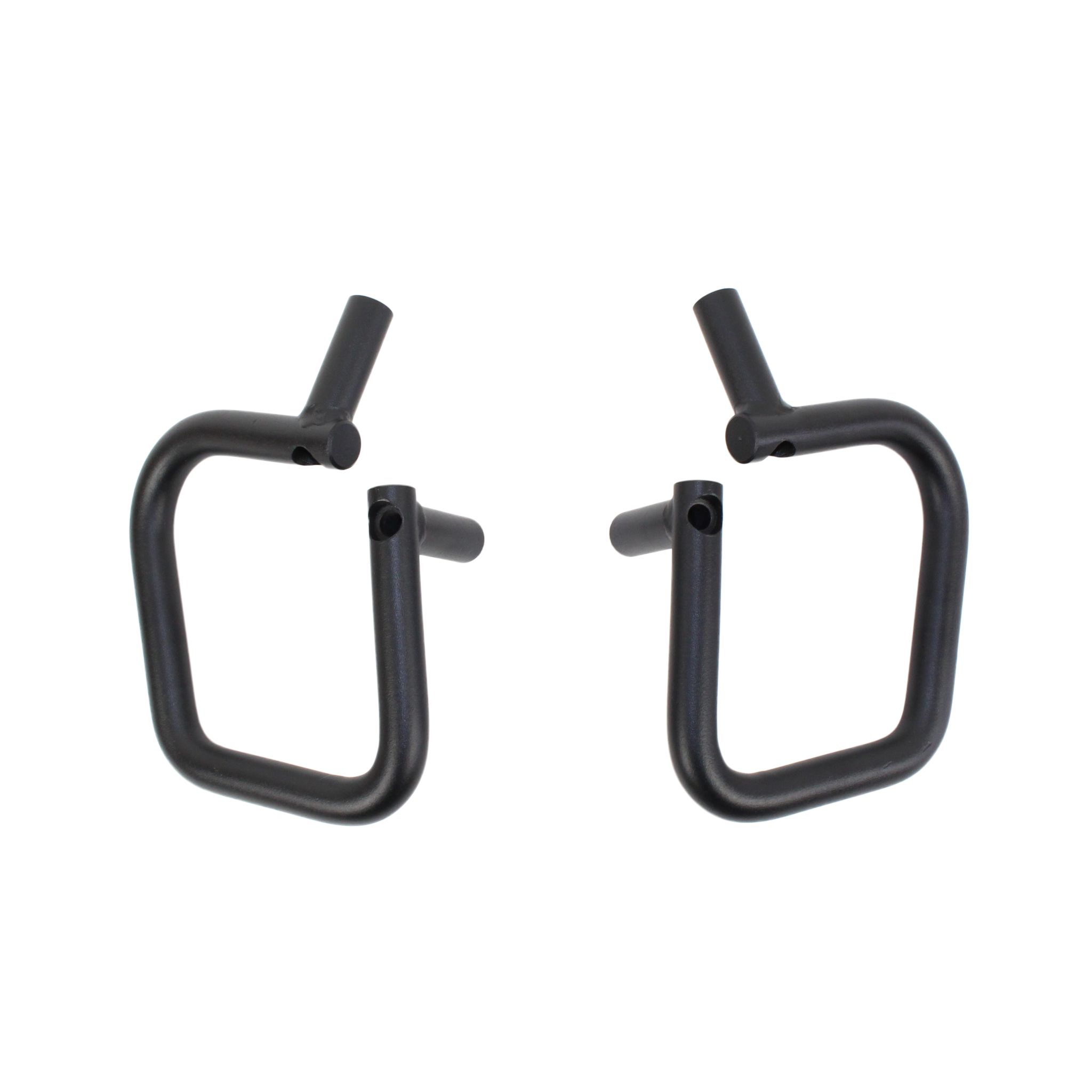 Black textured powder coat, Steel, Sold as Pair (Front Only)