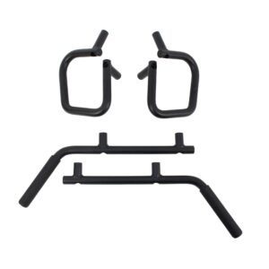 Black textured powder coat, Steel, Sold as a set of 4