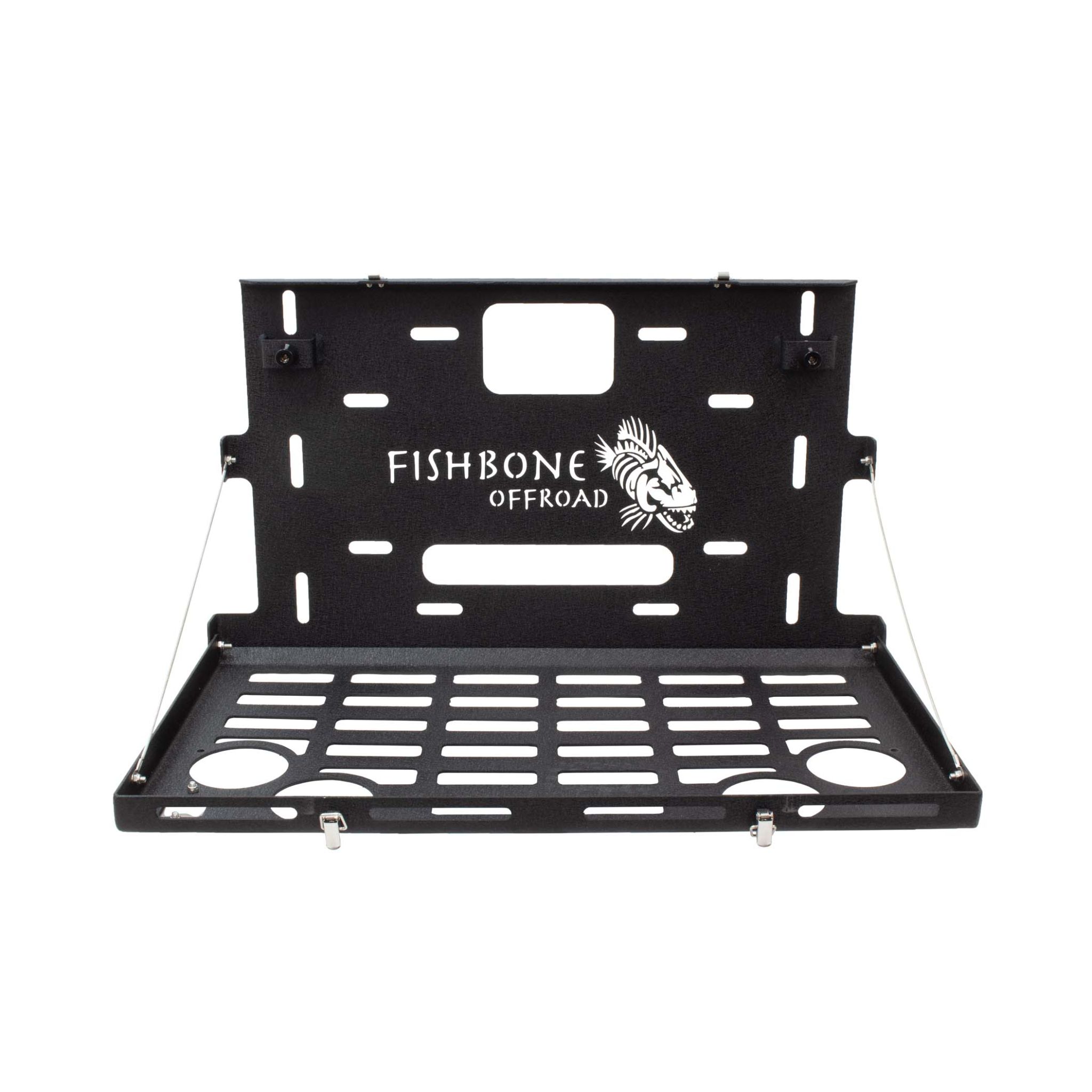 Black textured powder coat, 10-Gauge steel, Stainless Steel hardware